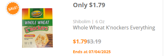 Shibolim K'nockers for $1.79 from Gourmet Glatt