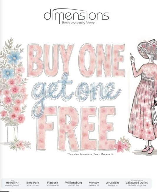 Dimensions buy one get one free
