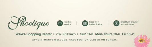 Shoetique 50% off sale (Lakewood)