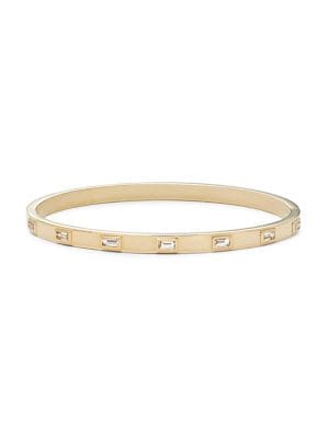Effy
Effy Radiant Value 14K Goldplated Sterling Silver & 0.24 TCW Diamond Bangle Bracelet