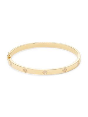 Effy
Effy Radiant Value 14K Goldplated Sterling Silver & 0.24 TCW Diamond Bangle Bracelet