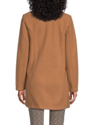 Tommy Hilfiger Mandarin Collar Open Front Jacket