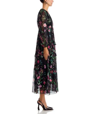 KOKO + MASON Tiered Floral Print Dress