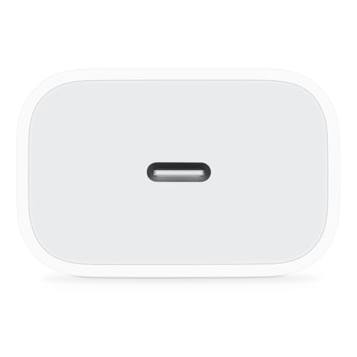 Apple 20W USB-C Power Adapter - iPhone Charger with Fast Charging Capability, Type C Wall Charger
