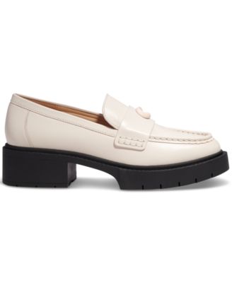 Macy's COACHWomen's Leah Platform Lug Sole Leather Loafers