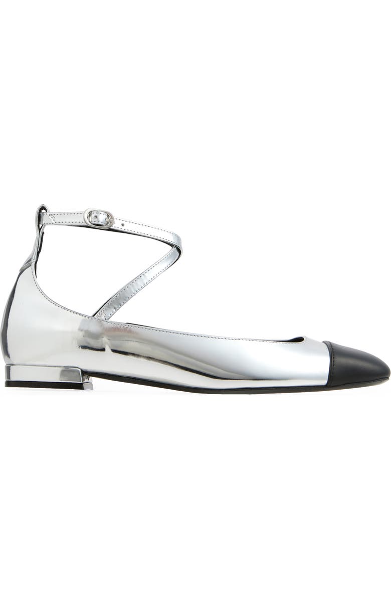 Stuart Weitzman Eden Cross Strap Ballet Flat (Women)