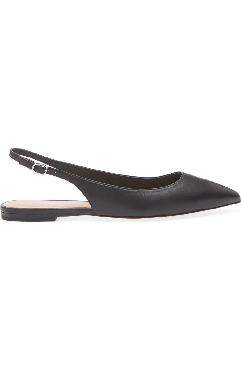 Stuart Weitzman Mara Pointed Toe Slingback Flat (Women)