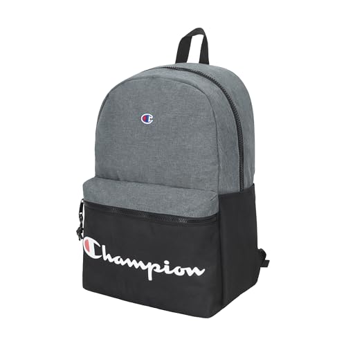 Champion Unisex Adult Manuscript Backpacks, Heather Grey, One Size US