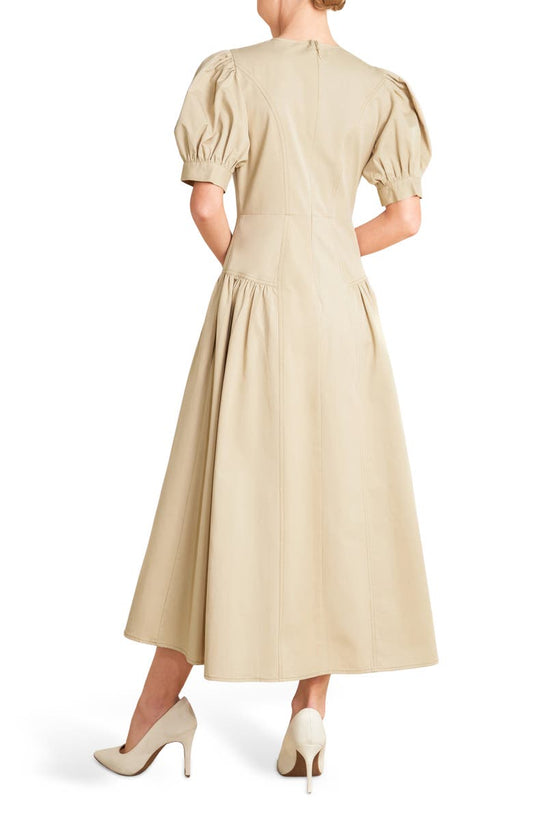 FREEMARKET Solid Midi Dress