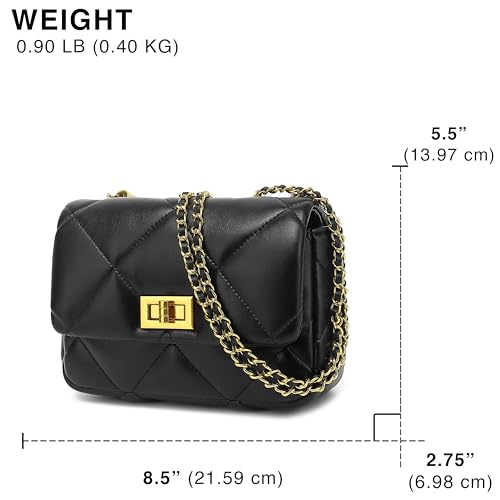 Clip coupon Scarleton Crossbody Bags for Women, Quilted Shoulder Bag Purse, Gold Chain Crossbody Bag Purses for Women, H2117