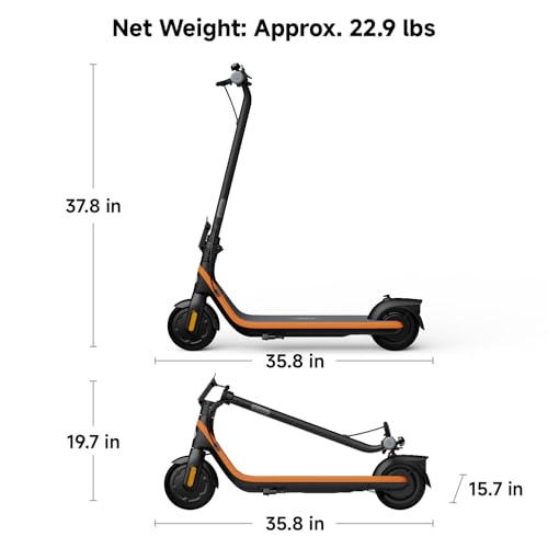 Segway Ninebot eKickScooter - Electric Scooter for Kids 6-14, w/t Adjustable Handlebar Height ( Only C2 Pro ) for Riders up to 132 lbs, Includes New Cruise Mode, UL-2272 Certified