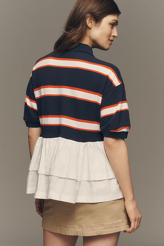 Anthropologie Maeve Je Peux Twofer Peplum Top