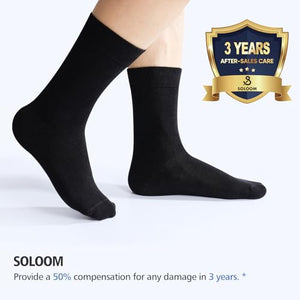 Men's Dress Socks, Classic Cotton Dress Socks for Mens, Lightweight Breathable Odor Free Mens Socks - 4/6 Pairs Pack