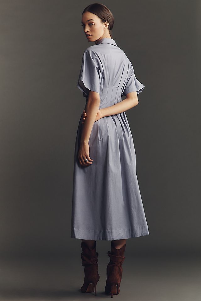 Anthropologie The Tobie Shirt Dress by Exquise