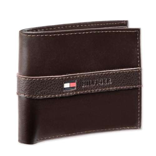 Tommy Hilfiger Men's Classic Bifold Wallet with ID Window and Multiple Card Slots