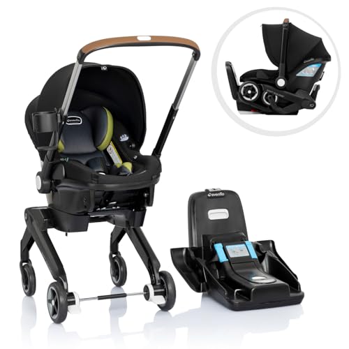 Amazon Evenflo Shyft DualRide Infant Car Seat and Stroller Combo w/Carryall Storage (Durham Green)