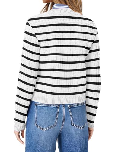 OFEEFAN Womens Cardigan Sweaters Open Front Long Sleeve Button Down Knit Jackets with Pockets 2024 Fall Winter