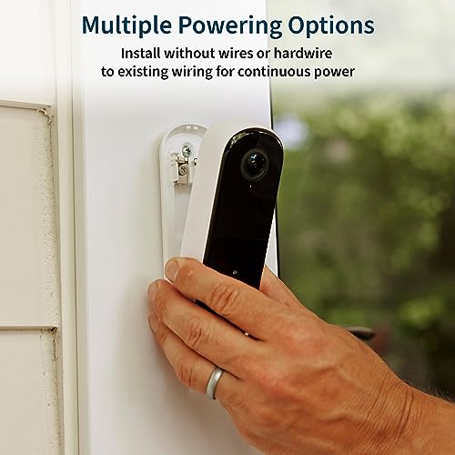 Arlo Video Doorbell 2K 2nd Generation & Chime 2 Bundle, 2K HD doorbell Camera, 2-Way Audio, Package Detection, Motion Detection and Alerts, Built-in Siren, Night Vision, AVDK4001-100CNS, White