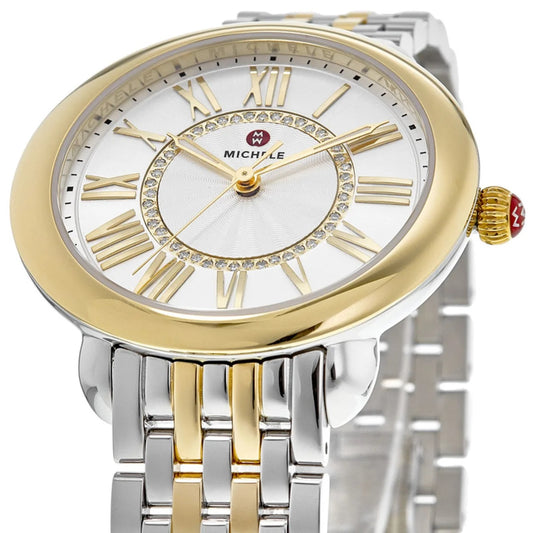 Walmart Michele Serein Mid Two-Tone Women's Watch MWW21B000148