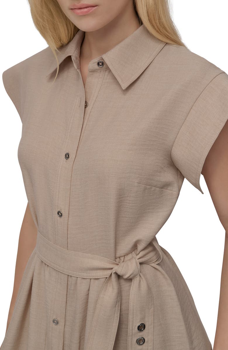 DKNY Tie Waist Shirtdress
