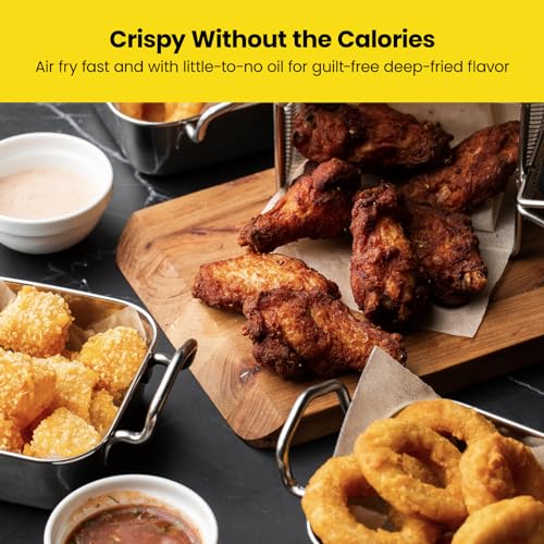 CHEFMAN Multifunctional Digital Air Fryer+ Rotisserie, Dehydrator, Convection Oven, 17 Touch Screen Presets Fry, Roast, Dehydrate, Bake, XL 10L Family Size, Auto Shutoff, Large Easy-View Window, Black