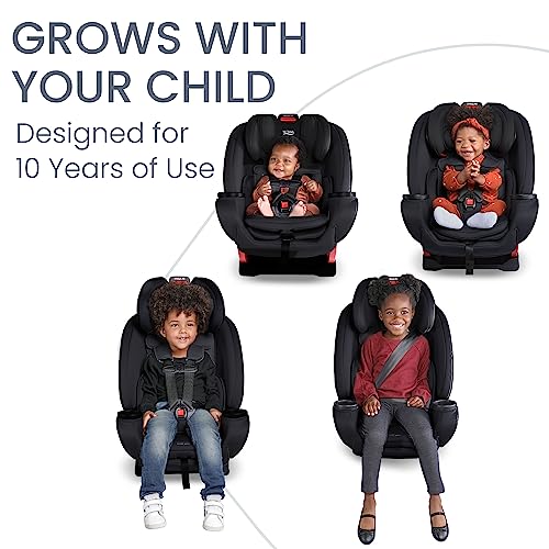 Britax One4Life Convertible Car Seat, 10 Years of Use from 5 to 120 Pounds, Converts from Rear-Facing Infant Car Seat to Forward-Facing Booster Seat, Machine-Washable Fabric, Eclipse Black