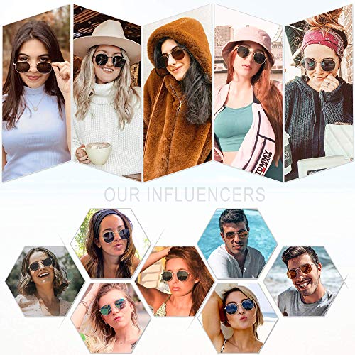 Amazon SOJOS Square Polarized Sunglasses for Women Men Small Hexagonal Polygon Shades SJ1072