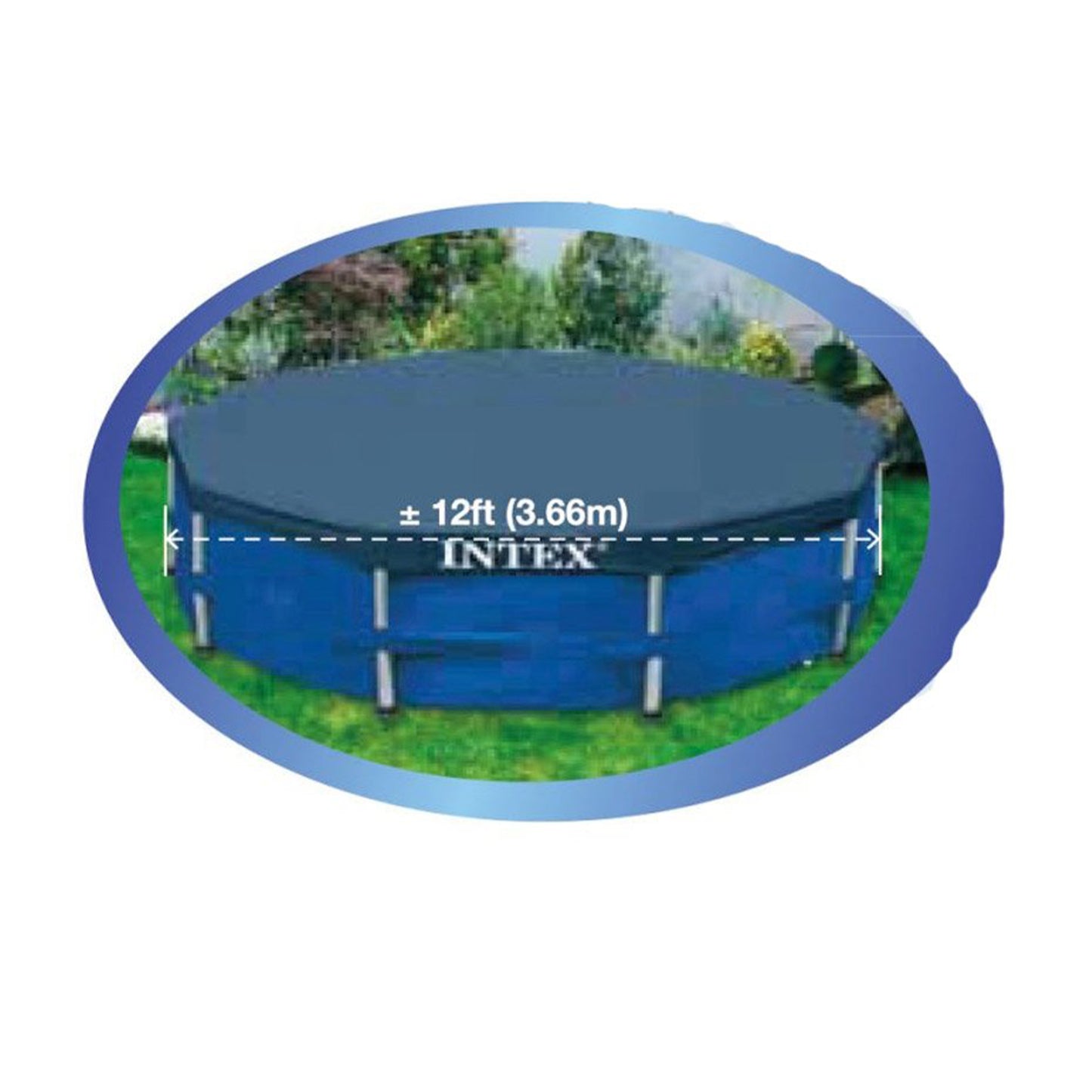 Walmart Intex 12 Foot x 30 In. Above Ground Pool & Intex 12 Foot Round Pool Cover