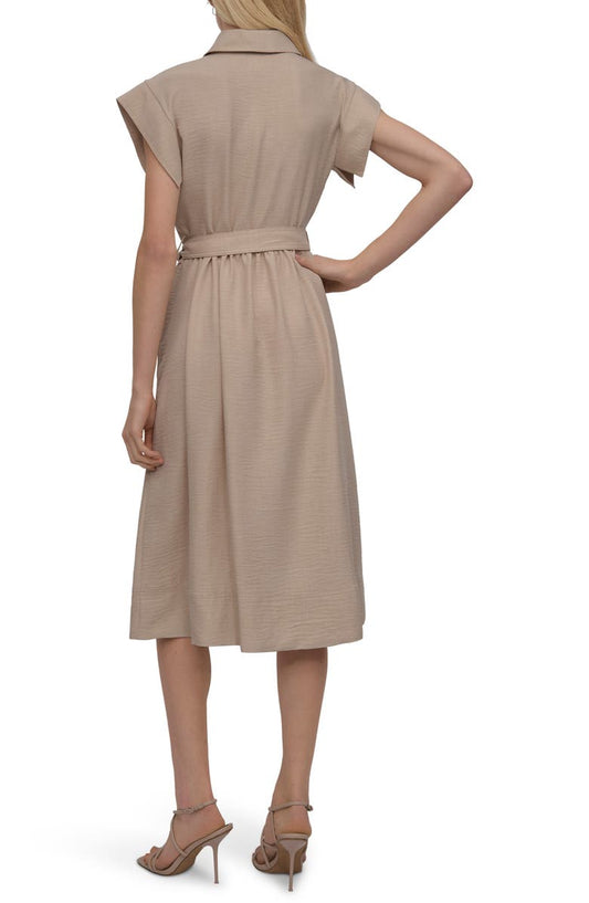 DKNY Tie Waist Shirtdress