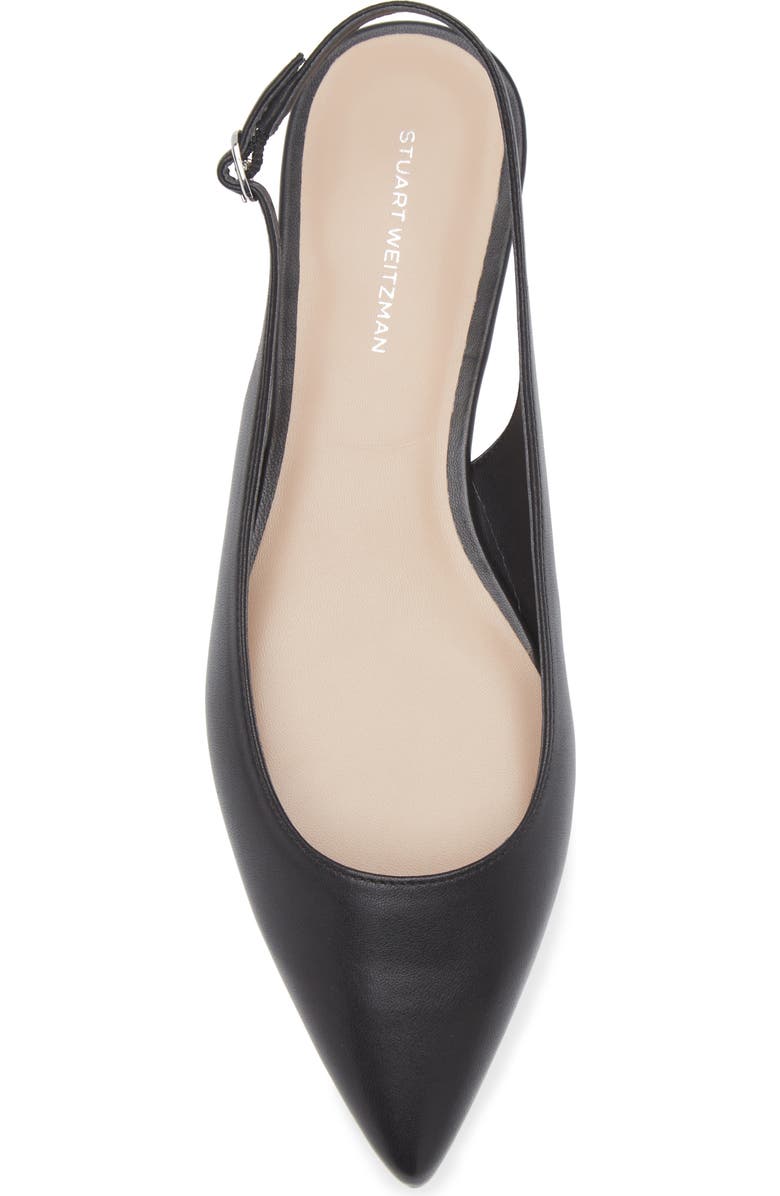 Stuart Weitzman Mara Pointed Toe Slingback Flat (Women)