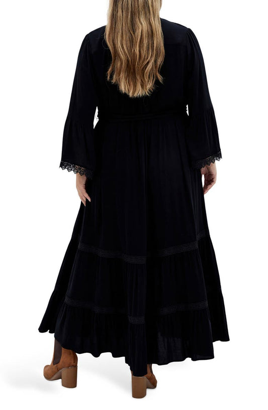 City Chic Camille Long Sleeve Maxi Dress