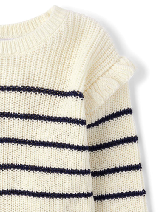 thumbnail image 2 of The Children's Place Baby Toddler Girls Long Sleeve Ruffle Sweater, Sizes 12M-5T, 2 of 3