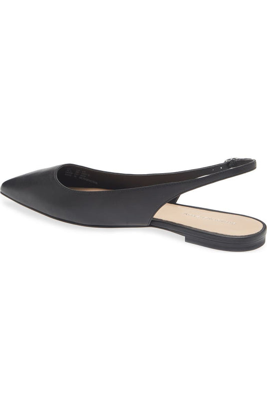 Stuart Weitzman Mara Pointed Toe Slingback Flat (Women)