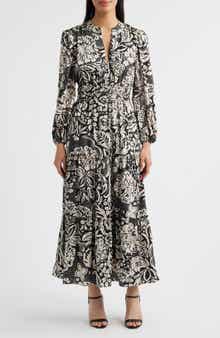 Flutter Sleeve Pleated Midi Dress