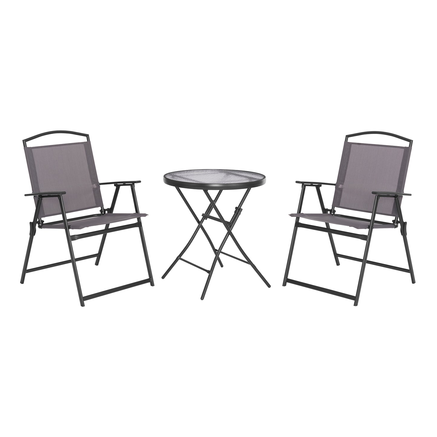 Walmart Mainstays Albany Lane 3 Piece Outdoor Bistro Set, Gray