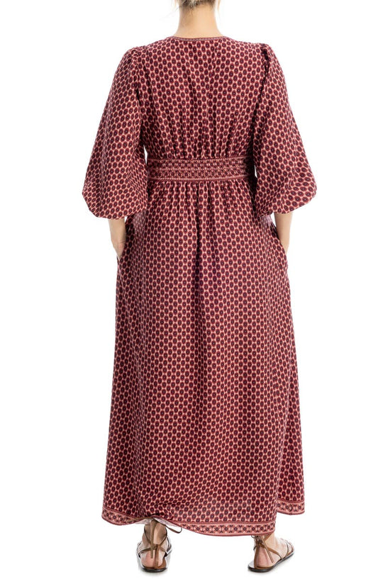 MAX STUDIO Surplice V-Neck Maxi Dress