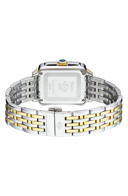 GV2 Women's Bari Mother of Pearl Diamond Bracelet Watch, 34mm x 30mm