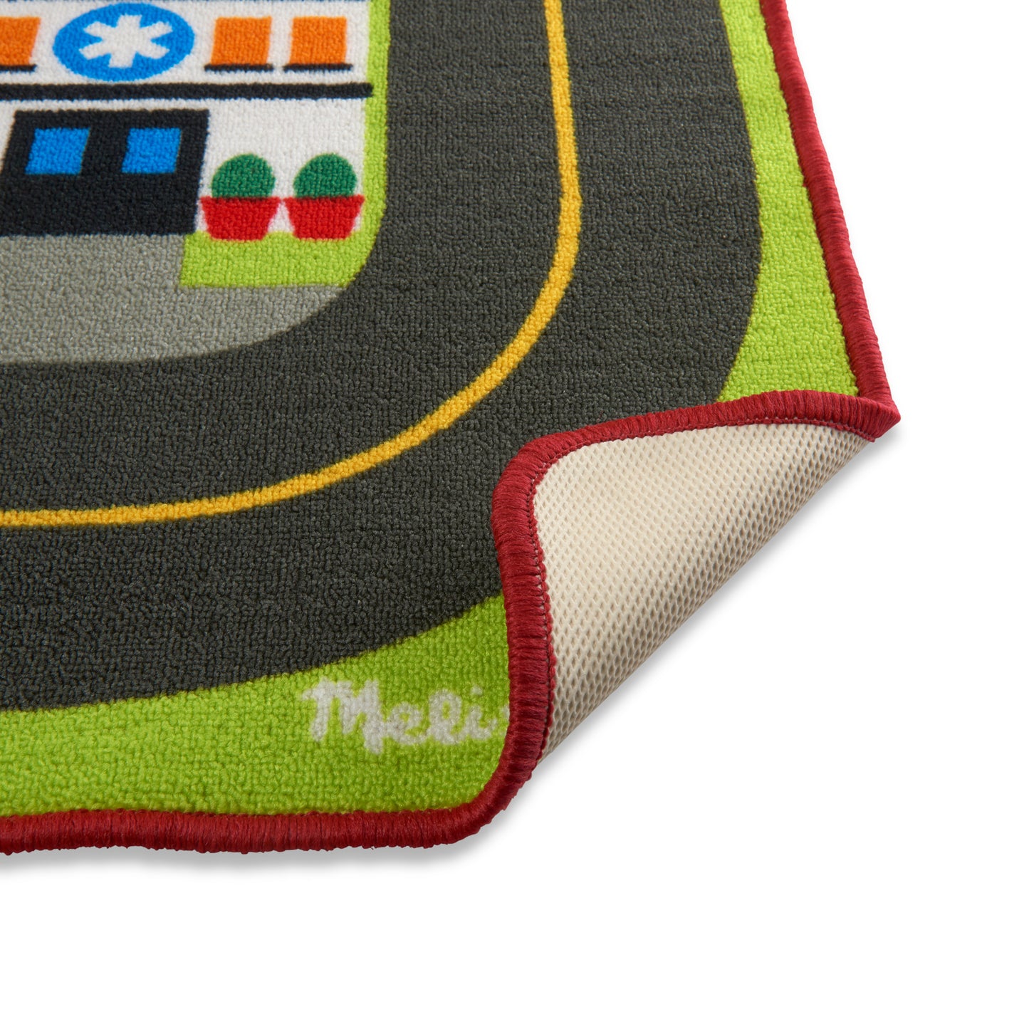 Walmart Melissa & Doug Jumbo Roadway Activity Rug, 4 Wooden Traffic Signs, 79"L X 60"W