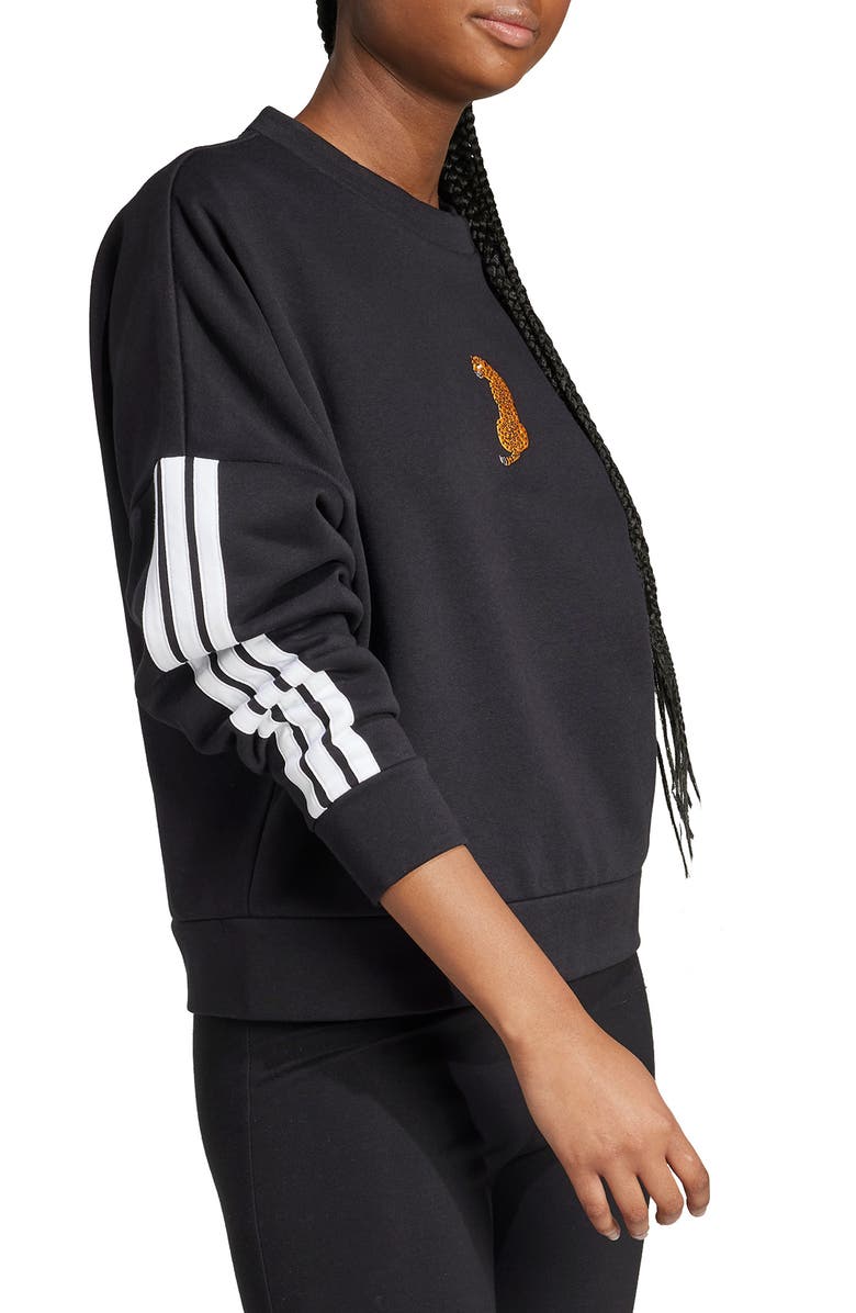 adidas Leopard Embroidered Sweatshirt