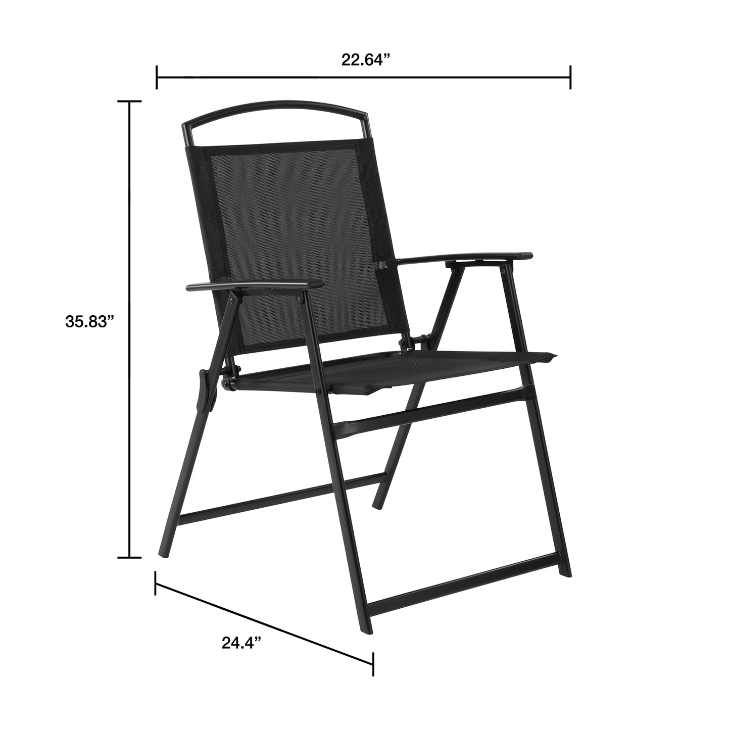 Walmart Mainstays Albany Lane 3 Piece Outdoor Bistro Set, Black