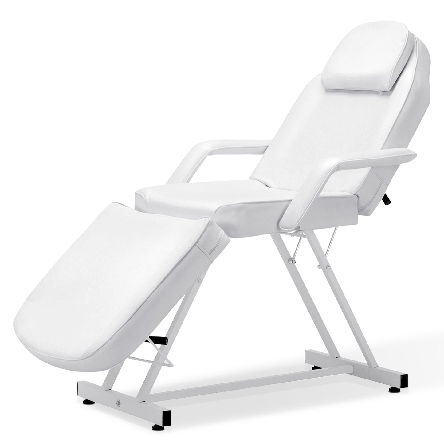 Walmart BarberPub Adjustable Massage Esthetician Table with Towel Hanger, Removable Headrest, Professional Tattoo Chair Facial Lash Bed, Multi-Purpose Spa Beauty Spa Salon Equipment, White