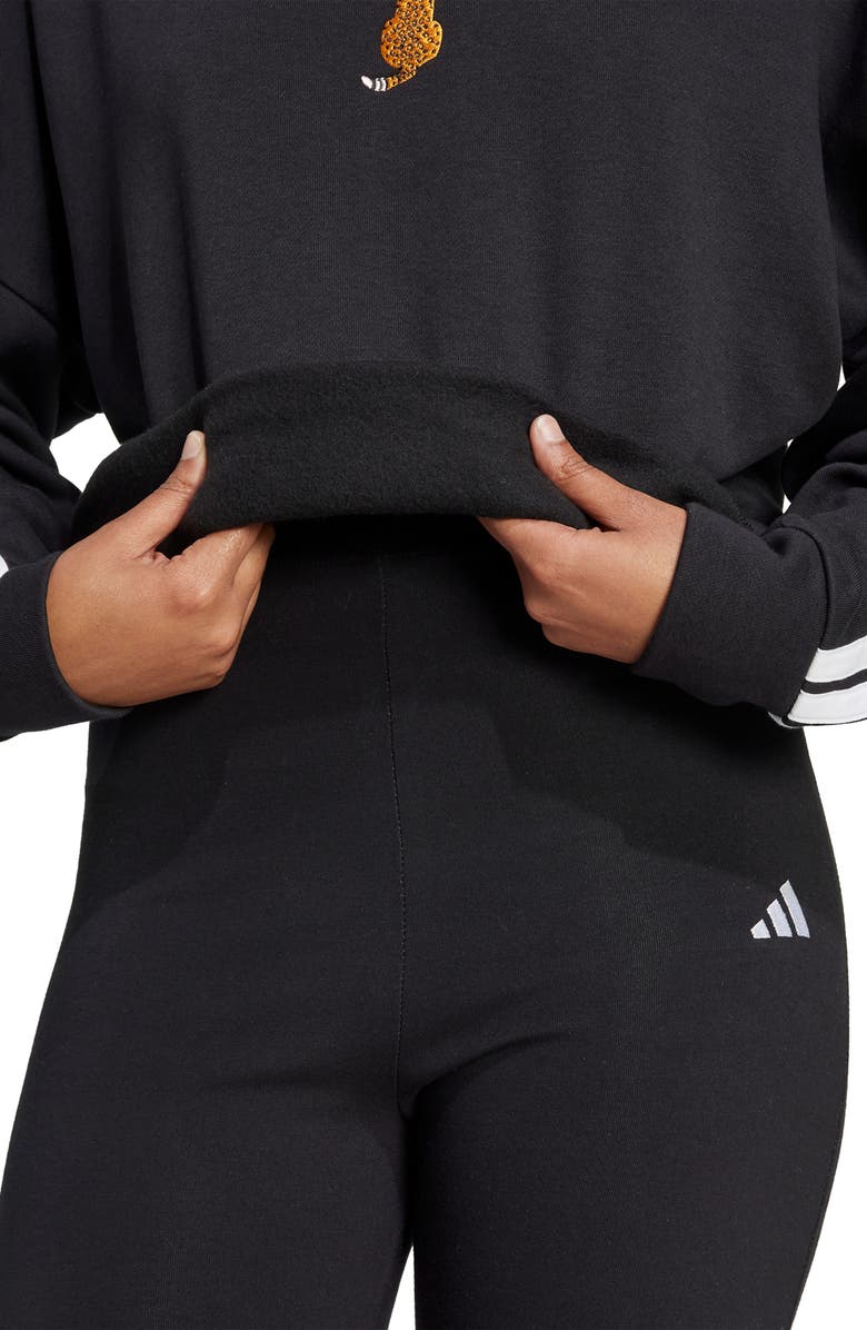 adidas Leopard Embroidered Sweatshirt