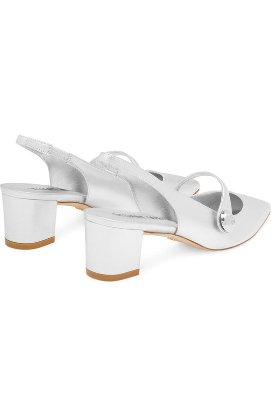 Stuart Weitzman Pointed Toe Slingback Pump (Women)
