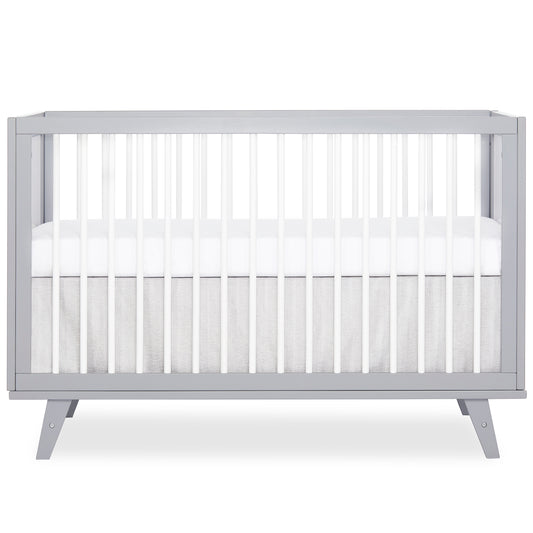 Walmart Dream On Me Carter 5-in-1 Full Size Convertible Crib, Grey and White