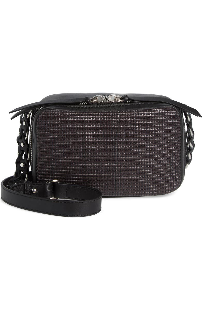 rag & bone Cami Straw & Leather Camera Bag