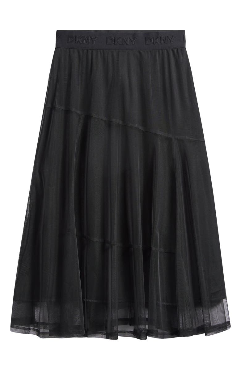 DKNY Layered Mesh Midi Skirt