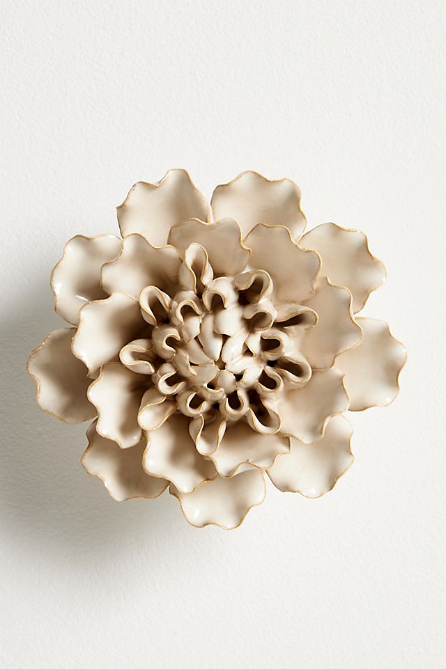 Anthropologie Ceramic Flower Gallery Wall Charm
