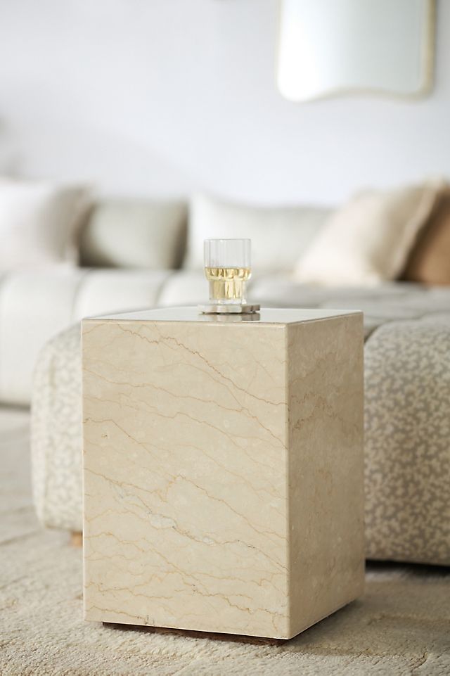 Anthropologie Grayson Marble Side Table