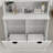 Callasandra Two-Compartment Tilt-Out Dirty Laundry Basket Tall Bathroom Cabinet with 2 Adjustable Shelves