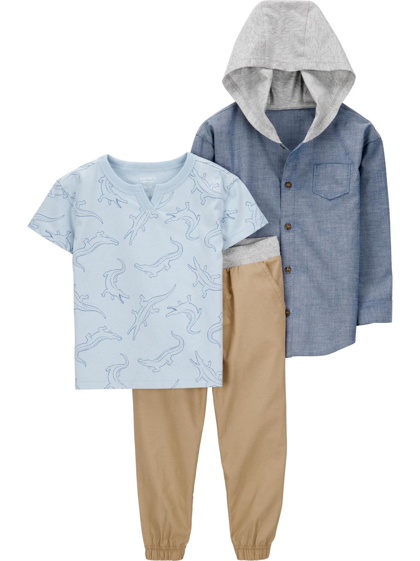 Walmart Carter's Child of Mine Toddler Boy Outfit Set, 3-Piece, Sizes 2T-5T